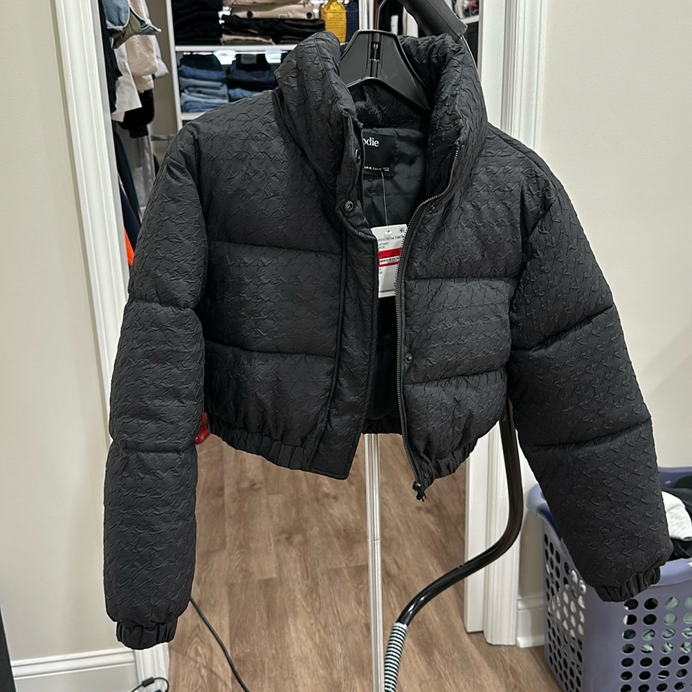 Elodie Black Bomber Jacket